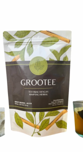 Grootee Teh Hijau Rimpang Jahe Serai Kunyit Pelangsing Perut Buncit Peluntur Lemak Detoks Tubuh