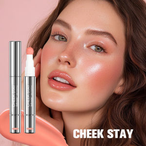 ibcccndc | 6 Colors Liquid Blush Stick with Sponge Tip Matte Makeup Waterproof Long-Lasting Color Correction Smooth for Lips and Cheeks