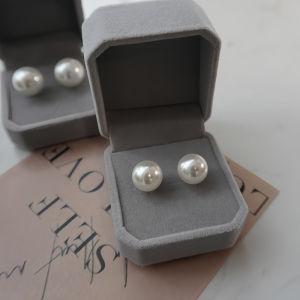 18K Pearl Stud Earrings Womens round Australian White Akoya Clip-On Earrings Luxury Feelings Fashion Jewelry Accessories