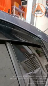 Window Rain Guard Door Visor Toyota Vios Gen1 / Gen 2 / Gen3 / Gen 4 / 2003 Onwards Year Model Vios Gen4 Gen 4.5 XLE / 1.5 GR Injection Type OEM YY Deflectors Gutter
