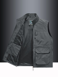 AOHE | Waterproof Windproof Mens Vest with Multiple Pockets