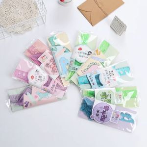 Bộ thước kẻ 20 cm nhựa dẻo trong cao cấp đa năng 4 món kèm túi siêu cute dễ thương