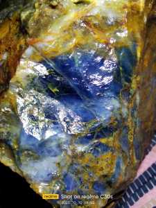 3kg rough bahan batu akik blue oval motif