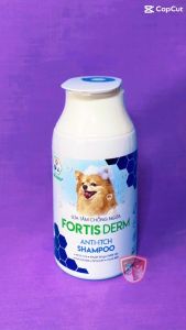 Sữa tắm chống ngứa mượt lông thơm mát - BOSSEN Fortis Derm cho chó chống ngứa khửi mùi mượt lông - Chai 250ml