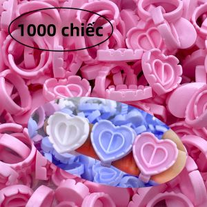 1000 Chiếc Khay Đựng Keo Nối Mi Dùng Một Lần Dạng Quạt Dành Cho Mực Xăm & Nối Mi Bán Buôn