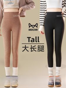 miiow | High Waist Thermal Autumn Leggings Womens Long Warmth Seamless Inner Wear Base Layer Pants Catman Extra Tall Velvet Wool