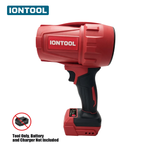 IONTOOL Durable Red Cordless Blower 350W For Garden Path Leaf Removal Alley Dust Sweeping Porch Dirt Clearing Power Tool