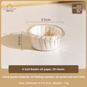 MODERN SWEETHOME | Disposable Non-folding Cake Mold Liner 6 Inch