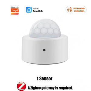Zigbee3.0 Mini PIR Human Motion Sensor Wireless Infrared Body Detector Works with Smart Life Security Alarm Reminder 1PC