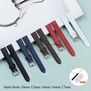 6mm 8mm 10mm 12mm 14mm 16mm 17mm Retro Genuine Leather Watch Bracelet Women Watchband Wristband Ultra Thin Bracelet Watch strap