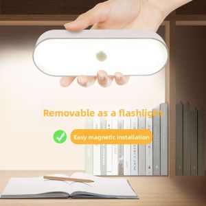 Cool Dormitory Desk Lamp Eye Protection Study LED Student Dormitory Bedroom Magnetic Absorption Induction Night Light