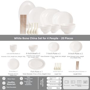 SIYUE | Home Use New Design Glaze Undercolor Bone China Bowl Set
