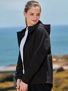 จี๊ป | แจ็คเก็ตกันลมกันหนาวแบบมีฮู้ดสำหรับผู้หญิง เสื้อคลุมกันลมแบบนุ่ม ระบายอากาศได้ดี เสื้อกันหนาวแบบสวมหัว แจ็คเก็ตโพลีเอสเตอร์ ฤดูใบไม้ผลิ ฤดูใบไม้ร่วง ฤดูหนาว