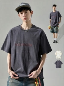 SZON | Men Summer Casual Embroidered T-Shirt