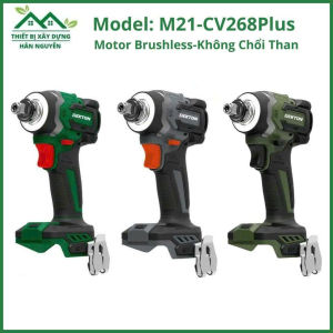 Thân máy bắn vít pin Dekton M21-CV268Plus không chổi than đầu 2 trong 1 1/4" và 1/2"chuyên bắt vít