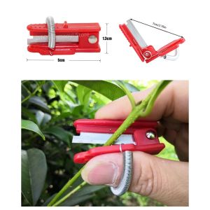 10Pcs Multifunction Thumb Knife Garden Pruner Fruit Picking Device Safe Fruit Blade Tool Cutting Blade Rings Finger Protector Catcher