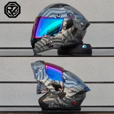 ORZ | Motorcycle Helmet with Bluetooth Double Lens Modular Design
