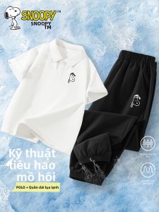 Snoopy | Bộ Quần Áo Hơi Lạnh Nhanh Khô Cho Bé Trai Mùa Hè