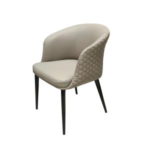 DUOBAOFUXING | Hotel Luxury Faux Leather Armrest Dining Chair
