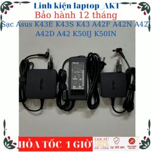 Sạc Laptop Asus K43E K43S K43 A42F A42N A42J A42D A42 K50IJ K50IN-Sạc Asus 19v-2.37A/3.42A-45W/65W vuông chữ nhật chân thường(5.5*2.5mm)
