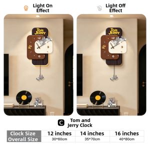 CTYLIGHTZ | Vintage Style Quiet No-drill Glow TV Wall Clock