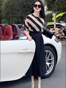 Sét áo lụa  chân váy xoè xô nhập - ROSA R63 full size M L XL XXL XINH