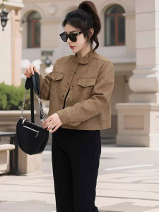 Fleece Thickened Suede Women Jacket Short