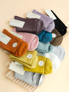 Sanye Bamboo Female Cotton Socks Tube Socks Autumn Black White Student Cotton Socks Bamboo Fiber Deodorizing Filter Sweat Absorbing Sports Womens Socks