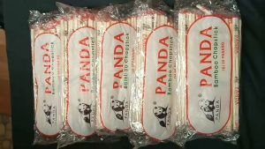 J.ONE/Sumpit Bambu Nagoya Panda/isi 50 pasang/Sumpit Bambu + Tusuk Gigi