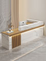 Modern Minimalist Chinese Style Reception Counter for Beauty Salon Shop Small Size Company Front Desk Barista Station. 