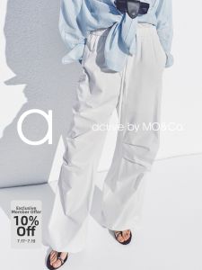 MO&Co. | Active Lightweight Cotton Cargo Pants