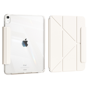 Zoyu | Acrylic Magnetic Absorption iPad Pro 11 Case Mini 7 Air 7 Protective Cover With External Pen Slot Triple Fold Shockproof