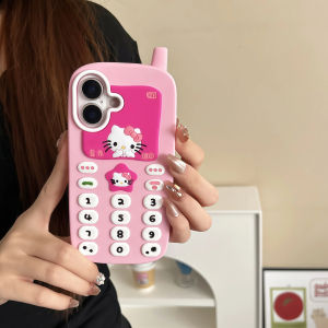 Sanrio | Kawaii Telephone Hello Kitty Hangyodon Phone Case For iPhone 17 16 15 14 13 12 Pro Max Plus 17 Pro Shockproof Silicone Cover