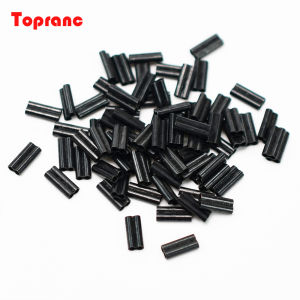 Topranc Double Copper Tube Fishing Accessories 0.5mm/0.6mm/0.7mm Diameter Crimping Copper Tubes
