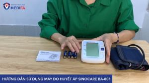 Máy Đo Huyết Áp Sinocare BA801 Cho Kết Quả Nhanh Chính Xác Có Giọng Nói Tiếng Việt Bảo Hành 3 Năm