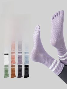 MiiOW | Tất thể thao MiiOW dành cho nữ chống trượt kháng mùi tất dài đến bắp chân tất năm ngón tất cotton pha nylon mùa thu