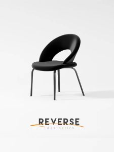 Counterclockwise Italian Accessible Luxury Classy Dining Chair For Home Armchair New Arrival Matte Leather Modern Minimalist Restaurant Hotel Chair