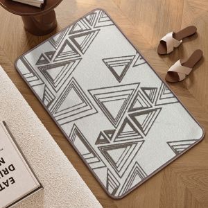 VIKAMA Modern Abstract Geometric Animal Print Doormat Non-Slip Floor Rug For Bathroom Entryway Bedroom Indoor Home Decor