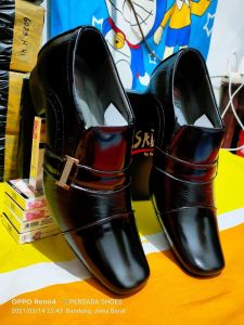 SEPATU PANTOFEL FORMAL KULIT PRIA PERSADA 6015 MAROON ( PRODUKSI SENDIRI )