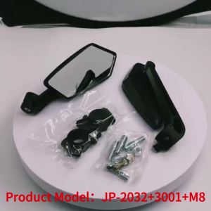 Universal Bike Handlebar Mirrors Motorcycle Rear View Mirror HD Wide Angle & 360° Rotating Back Sight Rearview Motorcycle Mirror