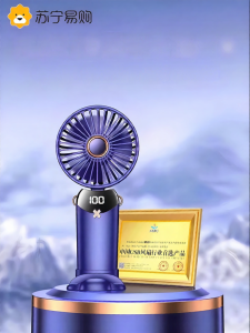 Portable Handheld Folding Mini Fan USB Charging Office Desktop Small Fan Large Wind Power Dormitory Tabletop Cooling Neck Fan