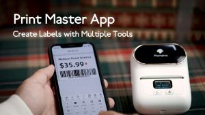 Phomemo M110/M221/M220/M120/M200/M110S Thermal Label Sticker Paper-3 Rolls PackWaterproof And Tear Proof for Home Organizer Supermarket Store Catering