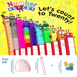 Educational Number Blocks Cubes Domestic Toys for Childrens Intelligence Development Assembly Toys Plastic Building Blocks