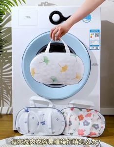 Double Layer Polyester Laundry Bag White Washing Machine Special Anti-Deformation Underwear Bra Mesh Laundry Bag
