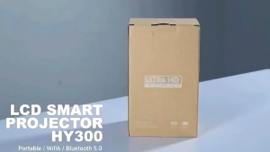 รับประกัน 10 ปี โปรเจคเตอร์ HY300 Pro 4K ฟรีการ์ดความจำ 8G projector HY300 PRO โปรเจคเตอร์ดูหนัง WiFi 1920*1080P HD รองรับการแชร์หน้าจอมือถือ โปรเจคเตอร์ เชื่อมต่อบลูทูธ Bluetooth แบบพกพา Android