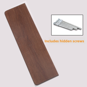 Red Oak Wood Black Walnut Solid Wood Shelf Wall Mounted Storage Rack Simple Modern Style for Living Room Bedroom Kitchen