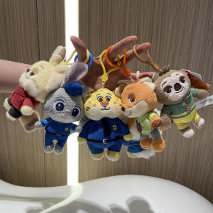 ของแท้ Zootopia ตุ๊กตาพวงกุญแจ Judy Nick Sloth แกะเสือดาว Finnick จี้น่ารัก Charm Sloth พวงกุญแจตกแต่งของขวัญวันเกิด