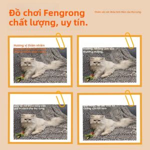 Đồ Chơi Mèo Lông Thỏ Kích Cỡ Lớn Đồ Chơi Mèo Nhún Chân Lông Thỏ Thật Kích Thích Mùi Hương Cho Thú Cưng Đồ Chơi Mèo Im Lặng