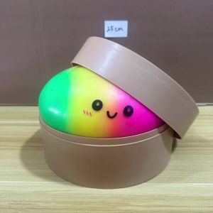 15/25cm Large Rainbow Dumplings Squishy Stress Relief Gifts 6/10 Inch Dumplings Stress Fidget Sensory Favors Stretchy Desk Gifts