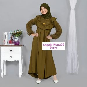 Gamis Anak Remaja Tanggung 9-17 Tahun Mix Tile/Fashion Muslim Modis Anak